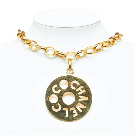 reproduction coco chanel brass pendant|coco chanel pendant necklace.